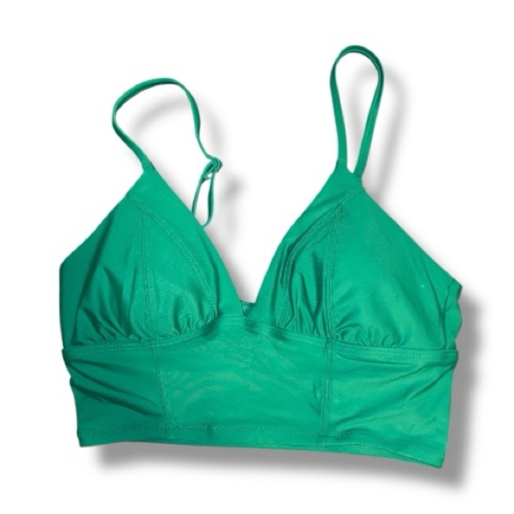 NWT Aerie Seamed Longline Triangle Bikini Top